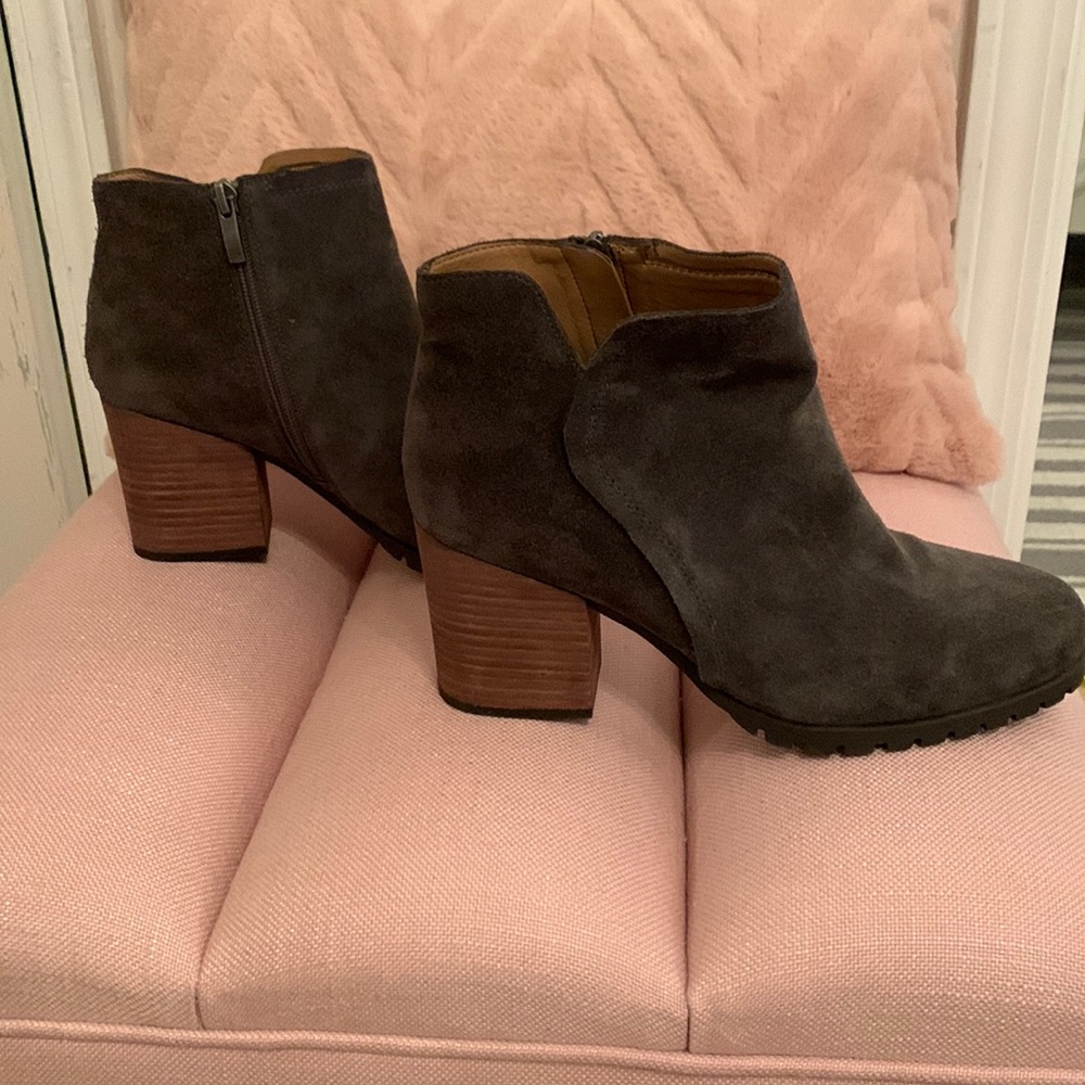 Franco Sarto ankle length suede boots